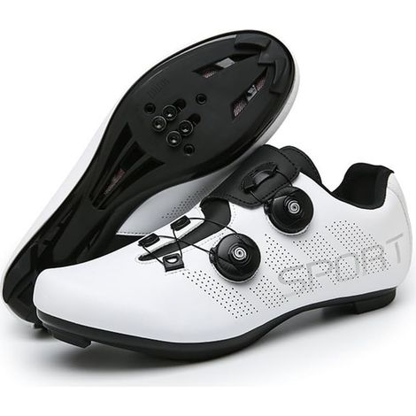 Men's and Women's Cycling Shoes, Breathable Road and Mountain Riding Shoes, Classic Fashion, Cleats, Hard Sole, SPD Compatible (1/5)