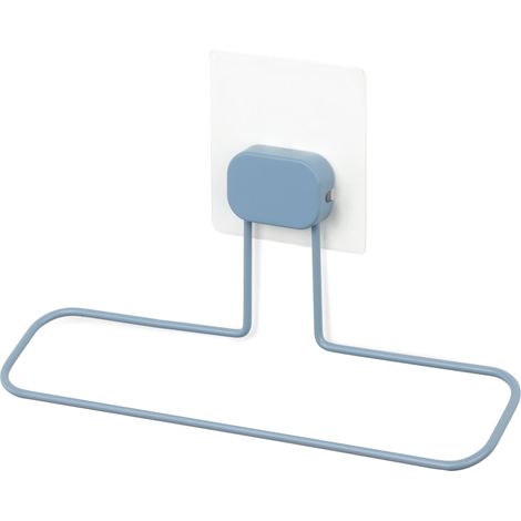Porte serviettes adhésif sans perçage Grenå - COMPACTOR - 25.5 x 16 x H.7 CM - Bleu pastel (1/5)