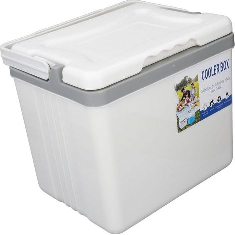 Glacière Portable Isotherme 6 L, Matériau E PS de qualité Alimentaire, Maintient la Température Pendant Longtemps, Idéale pour la Plage, Le Camping et la pêche. (White) (1/5)