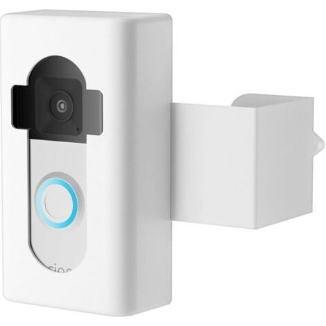 Support de sonnette antivol HABTAMU pour sonnette vidéo, fixation sans perçage, accessoire pour appartements et logements locatifs, compatible avec les sonnettes vidéo modèles 4/3/3 Plus/2/1/2021/2023