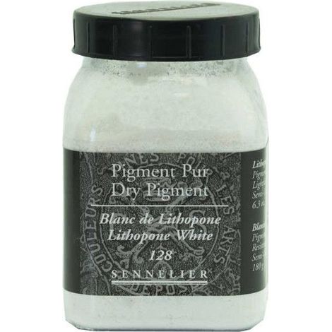Pigment pour création de peinture - pot 180 g - Blanc lithopone