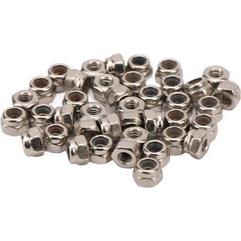 40 Pièces Écrous de Roue RC en Fer M2.5, Kit Accessoires Hex pour Voiture d'Escalade Traxxas 1/18 (1/5)