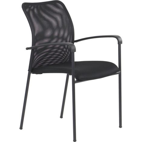 HN-7501 Konferenzstuhl, schwarz, mit schwarzem Gestell (1/5)