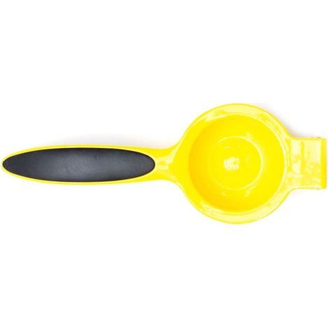 Presse-citron manuel robuste en métal moulé sous pression, jaune, avec poignées ergonomiques (1/5)