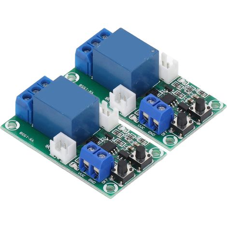 2PCS Module Relais 12V Auto-verrouillage Canal Simple Circuit Déclencheur RS Marche Arrêt (1/5)