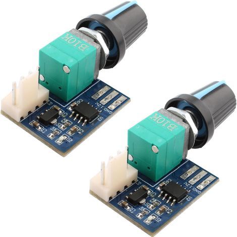 Stück PWM-Lüfterdrehzahlregler, DC 0-12V 4-Pin PWM-Lüfterregler-Drehknopf für PC-Gehäuse (1/5)