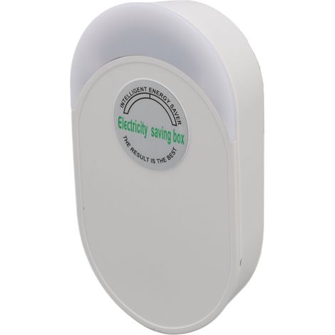 Dispositif d'économie d'énergie Energy Saver ABS ignifugé blanc 28 000 W pour immeubles de bureaux, centres commerciaux et habitations (prise UE 90-250 V). (1/5)