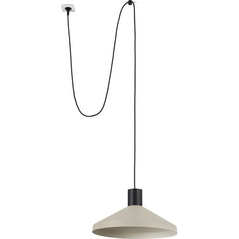 KOMBO Hängelampe beige Ø400 mit Stecker 68604-67