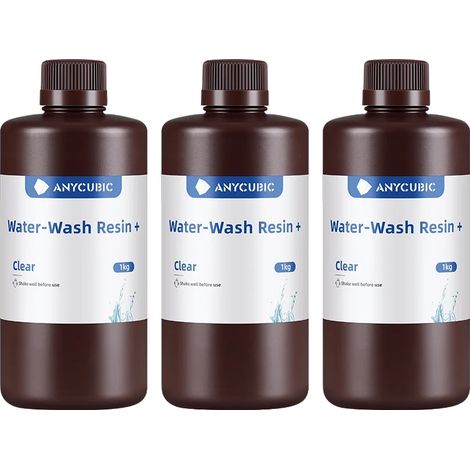 Resina per stampante 3D, lavabile con acqua, alta precisione, bianco perla (1/2)