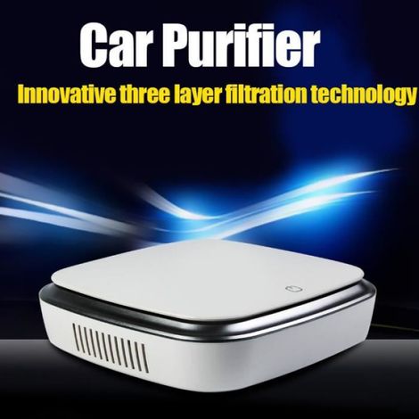 Purificateur d'air solaire de voiture assainisseur d'air portable spécial dissolvant d'odeur pour le bureau à domicile (1/4)