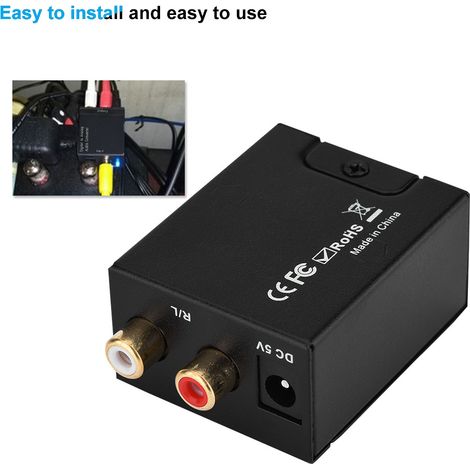 Convertisseur Audio Optique vers RCA avec Décodeur DAC
