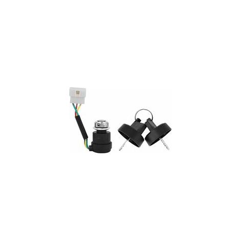 Interruptor de encendido, 5 cables, 2 llaves para interruptor de arranque de motocultor con motor diésel refrigerado por aire, repuestos 178F/186F