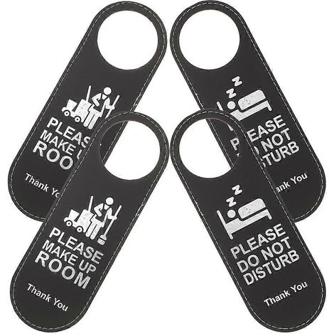 Plaque de porte de cabine d'essayage, en polyuréthane noir, double face, lot de 8. (1/5)