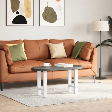 Maison Exclusive - Pieds de table basse Blanc 2 pièces 38 x (42-43) cm Acier