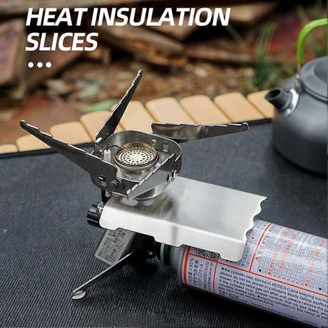 Plaque isolante en acier inoxydable pour réchauds de camping, accessoires pour réchauds de tourisme en extérieur, dispositif d'isolation thermique, cloison haute température pour JCB (1/5)