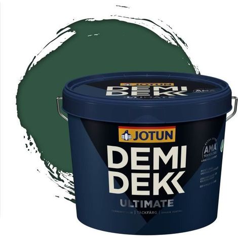 Peinture Bois - DEMI DEKK ULTIMATE - Lasure Opaque Satinée - RAL 6028 - 3L (1/2)