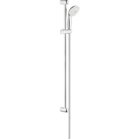 Brausegarnitur Tempesta 100 90cmmit Handbrause 3-str. 9,5l/min. verchr. Gr., 28789002 (1/3)