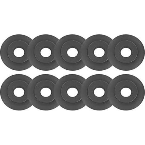 Lot de 10 lames de rechange pour coupe-tubes, disque de rechange en acier traité pour coupe-tubes en cuivre, outil de plomberie professionnel (1/5)