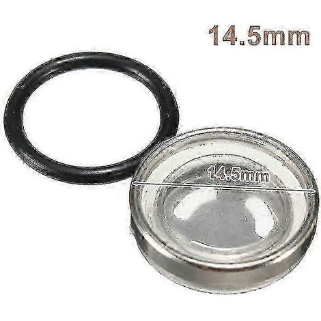 Joint de réservoir de maître-cylindre de frein unique de 18 mm avec voyant de niveau pour moto tout-terrain, compatible avec les modèles 14 mm, 12 mm et 10 mm (1 pièce de 14,5 mm). (1/5)