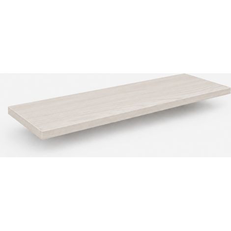 Mensola da Muro, Mensola Sospesa, Fissaggio a Scomparsa, Mensola Legno, Kit Tasselli Incluso, Larice, 70x18x1,8 cm (1/4)