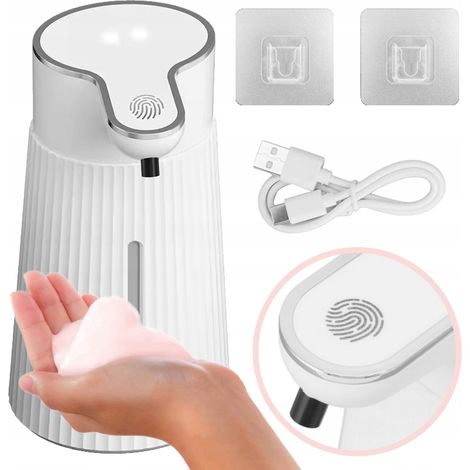 Dispensador de jabón líquido sin contacto, 400 ml, automático, grande, USB-C, IR (1/5)