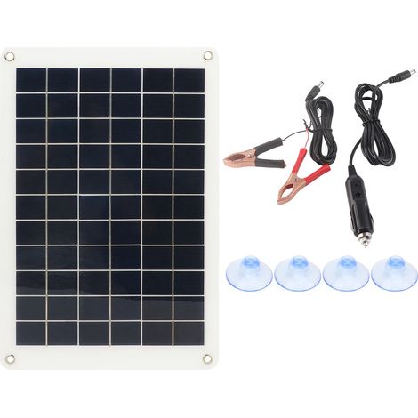 Chargeur solaire portable de 15 W pour batterie de téléphone et de voiture (1/5)
