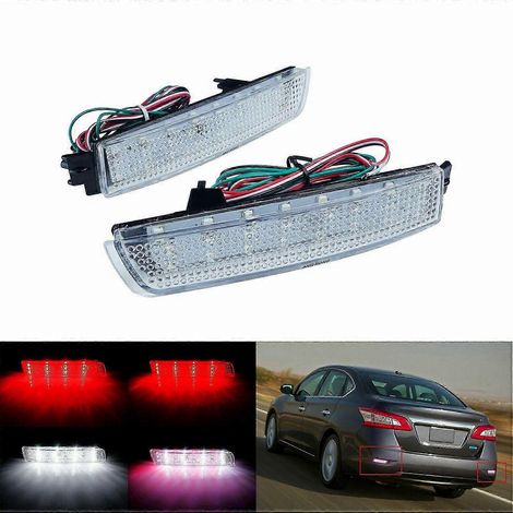 Klare LED-Rückleuchte mit Bremslicht für die hintere Stoßstange, passend für Juke Quest Sentra FX35 265605C000 (1/4)