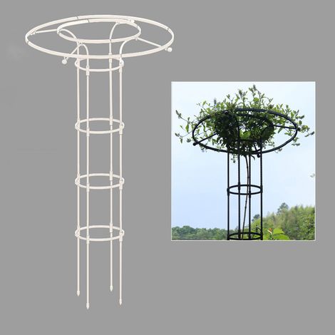 Treillis vertical de jardin pour plantes grimpantes – Support en métal antirouille pour support de fleurs d'extérieur–150cm de hauteur
