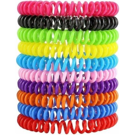Braccialetti antizanzare naturali, pack da 10, protezione a lunga durata (1/3)