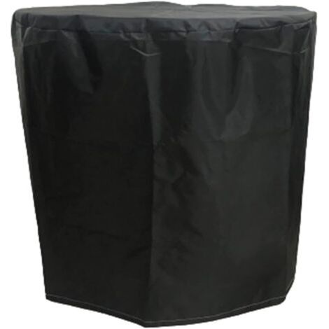 QORVA-Housse de protection pour barbecue noire 5877CM 1 housse de pluie ronde en polyester housse de protection anti-poussière et anti-pluie pour barbecue (1/5)