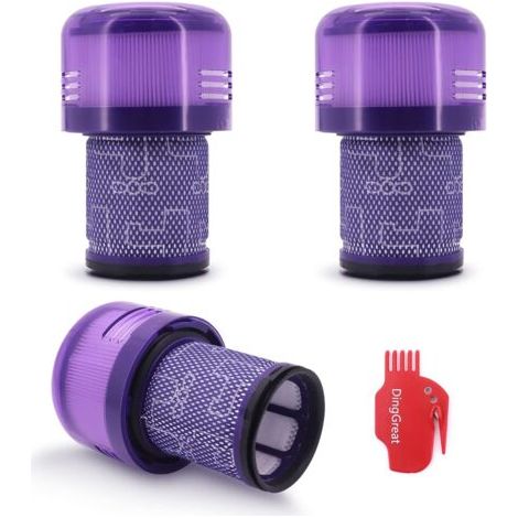 DTEKGAZ - 3er-Pack Ersatzfilter für Dyson V12 Detect Slim Staubsauger, Ersatzteil 971517-01 (1/4)