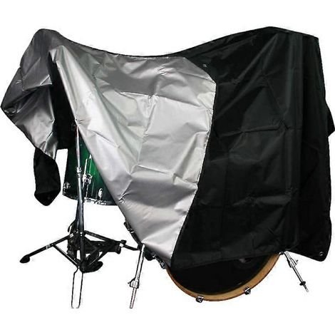Housse pour percussion - Tissu Oxford 420D noir imperméable de qualité supérieure avec revêtement argenté - Protection anti-UV contre les rayons du soleil (1/5)