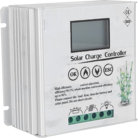 Contrôleur de charge solaire MPPT automatique 24 V/48 V avec écran LCD, 20 A (1/5)