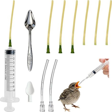 Seringue d'alimentation pour animaux nourrisson et petit animal kit de soin bébé oisillon (1/5)