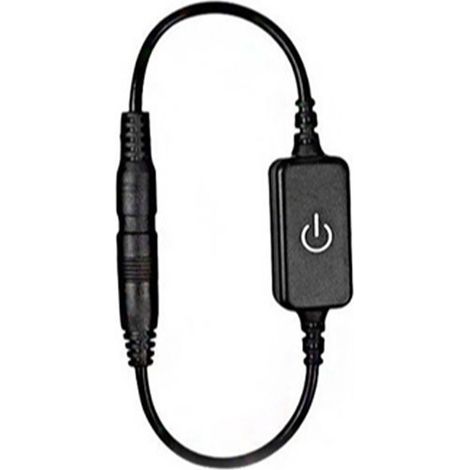 Variateur LED Mini Tactile Noir pour Ruban 12‑24V 4A, Contrôleur Intensité Lumière Monocouche, On/Off (1/5)