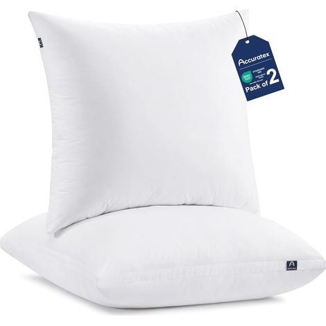 Lot de 2 Oreillers Hybrides à Mémoire de Forme 65×65 cm (1/5)