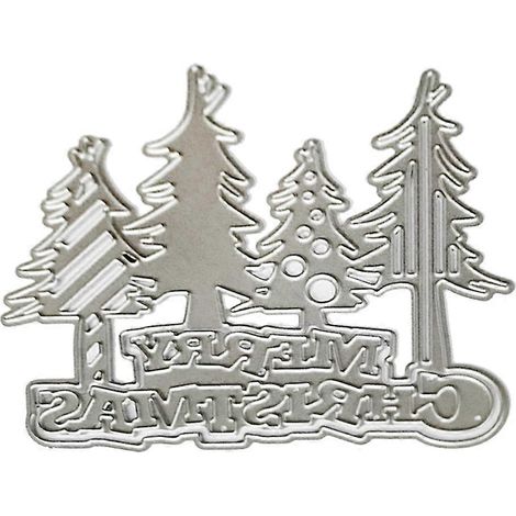 Stanzformen für Metall, Bastelset zum Selbermachen von Scrapbooking-Alben mit Weihnachtsbaummotiv