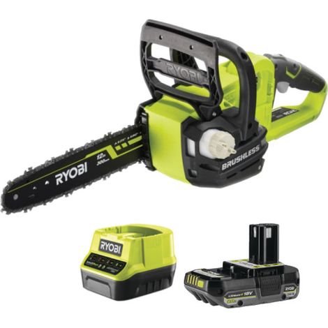 RYOBI - Motosega RYOBI OCS1830 - 18V OnePlus Brushless - 1 batteria da 2,0 Ah - 1 caricabatterie rapido (1/5)
