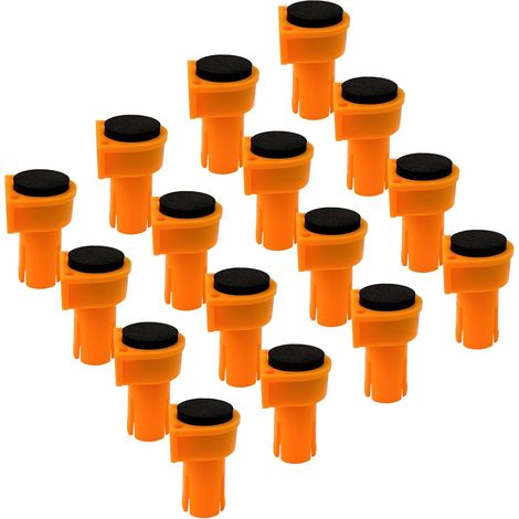 16 chiusure in nylon, spessore 20 mm, con occhielli e inserti freno (1/5)