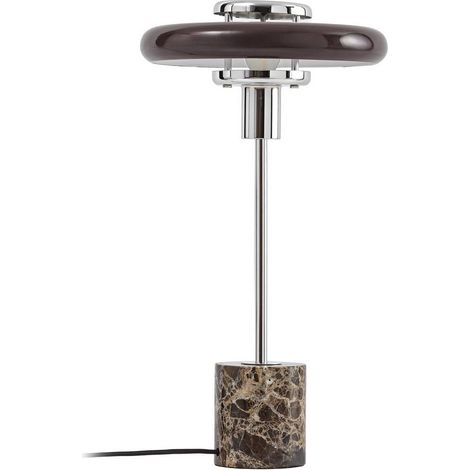 Lindby Lámpara de mesa 'Branford' en Marrón Vidrio