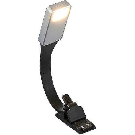 Lampe de lecture LED rechargeable pour liseuse papier, nouvelle lampe de lecture USB avec pince, idéale pour les voyages et la chambre à coucher, 3 modèles bs (1/5)