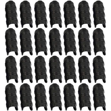 Sollbry Lot De 50 Clips De Fixation, Colliers De Serrage En Plastique Pour Tuyaux De 20 mm, Idéal Pour Fixer Bâches, Filets Et Films (1/5)