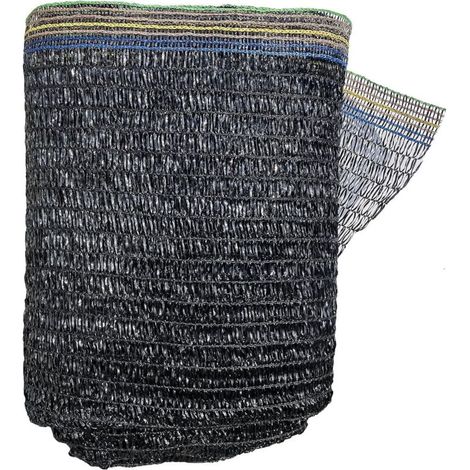 Filet d'ombrage 55 % en maille résistante aux UV pour serre de jardin, fleurs et plantes, noir (2 x 3 m) (1/4)