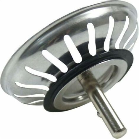 Panier pour bonde d'évier 79.3 mm – Crépine universelle en acier inoxydable – Bouchon pop-up lavable – Ne se bouche pas et ne déborde pas (1/5)
