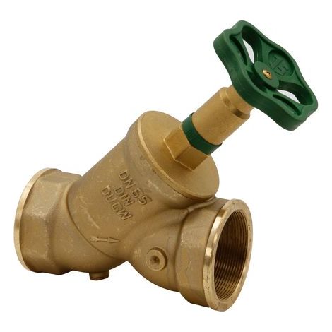 Robinet à soupape JS KFR, raccord manchon sans purge, acier inoxydable, DN65, filetage intérieur 2 1/2", DVGW (1/3)