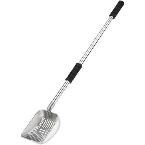 Pelle à Litière pour Chat en Métal avec Long Manche et Pelle Profonde - Confort et Efficacité (1/5)