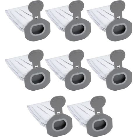 Pack of 8 vacuum cleaner bags for Vorwerk FP7, vacuum cleaner bags compatible with Vorwerk Folletto VK7 FP7, premium filter bags, replacement bags for Folletto VK7 cordless vacuum cleaner