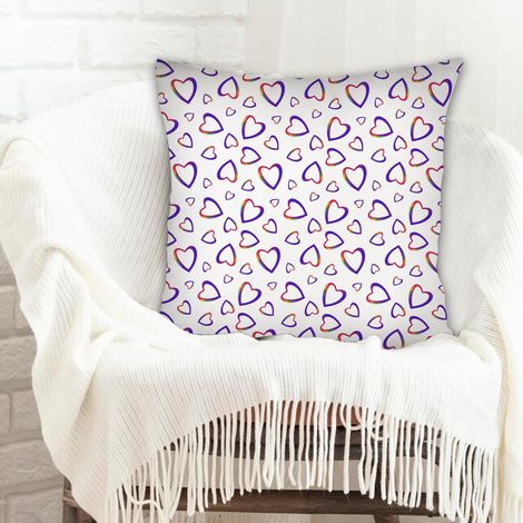 Housse de coussin carrée standard 45x45cm léger pour canapé lit chaise décoratif de ferme la saint-valentin (1/5)