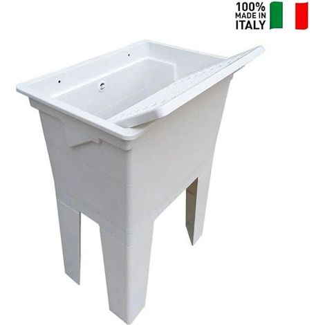 Lavatoio resina monoblocco cm.60x42x74 (1/5)