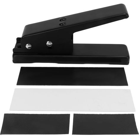 Ponceuse à pic électrique noir portable, emporte-pièce pour médiators avec bande de rechange et papier abrasif, kit DIY (1/5)